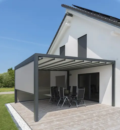 Pergola wand montiert